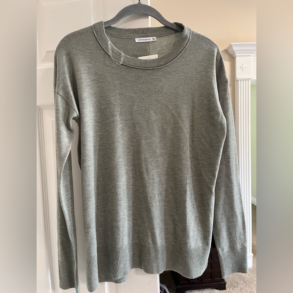 Staccato Soft Green Knit Sweater